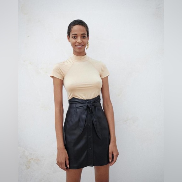 Nanushka western faux leather mini skirt size medium - Picture 4 of 14